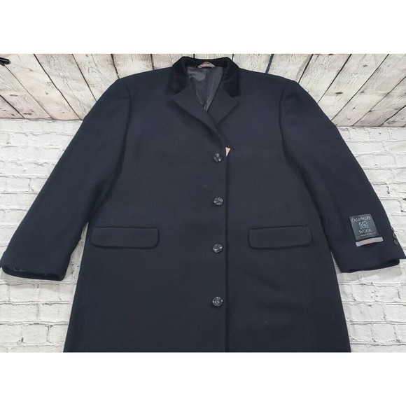 XXIOTTI Berlino Wool and Cashmere Long Overcoat Jacket MENS SIZE 50L - Picture 8 of 15